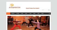 Desktop Screenshot of elsporto.pl